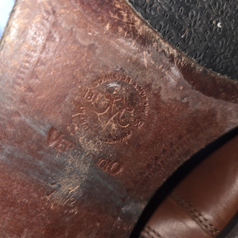Johnston & Murphy Brown and Tan tall Leather Riding Boots - Picture 9 of 14